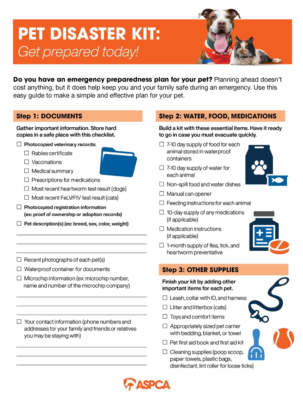 Disaster Preparedness Kit Checklist