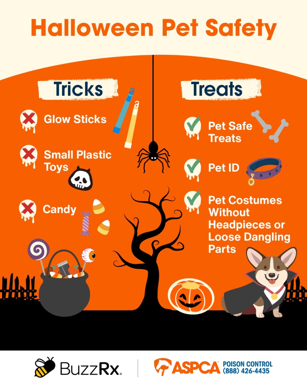 Halloween safety infographic