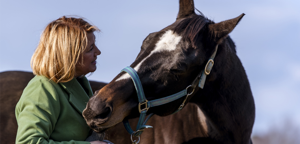 Woman with horse