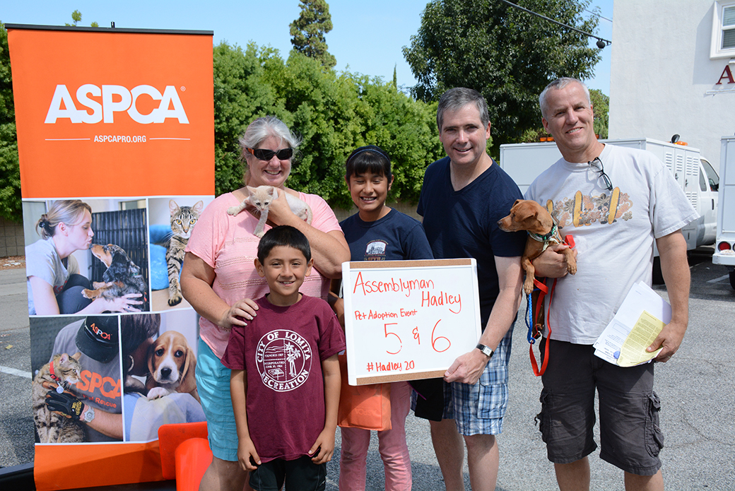 California Assemblyman Hadley Donation Drive and Adoption Event