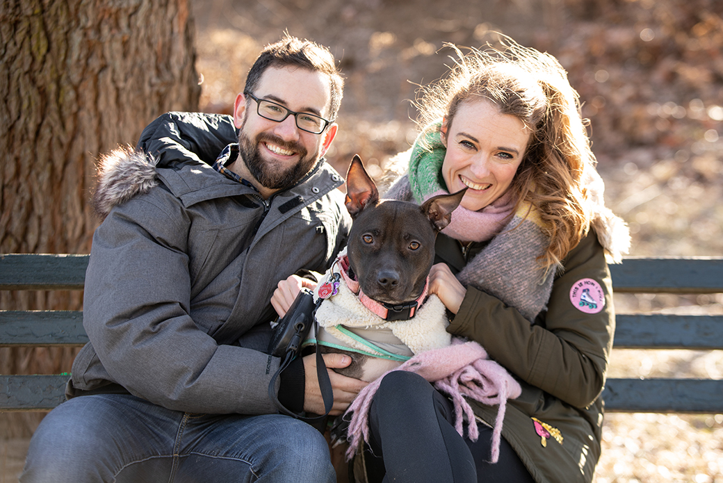 Ginny with her family on a walk