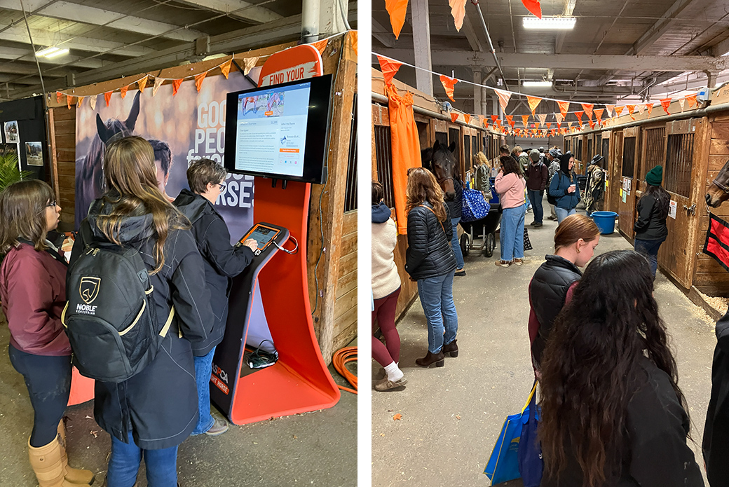 People browsing at Equine Affaire