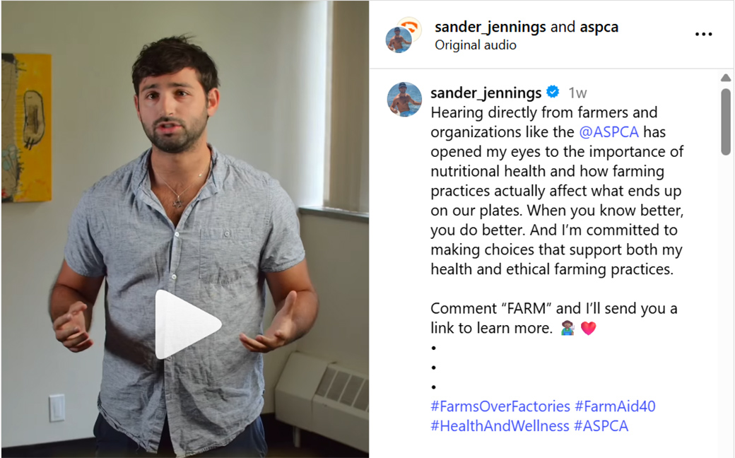 Sander Jennings' instagram reel