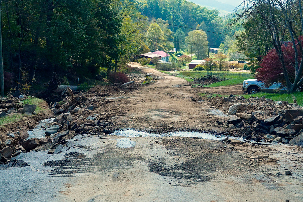 damage from hurricane Helene