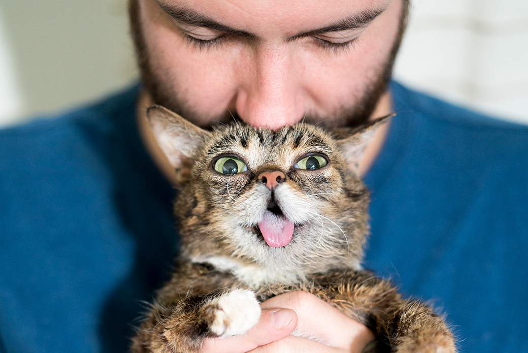 Lil BUB and Mike