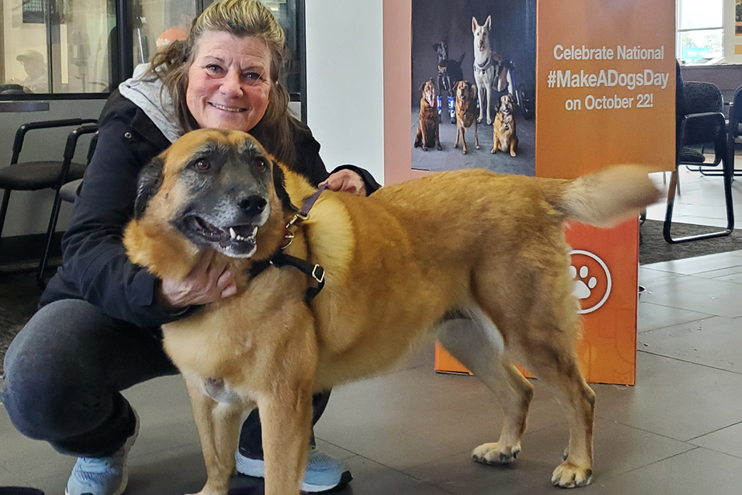 Harley found his new loving home during an adoption event co-hosted by Humane Animal Welfare Society and Wilde Subaru in Waukesha, Wisconsin.