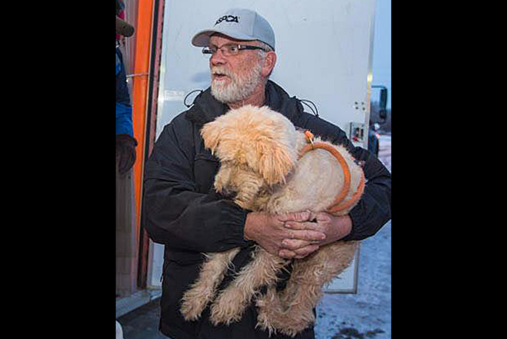 Brian holding Winnie