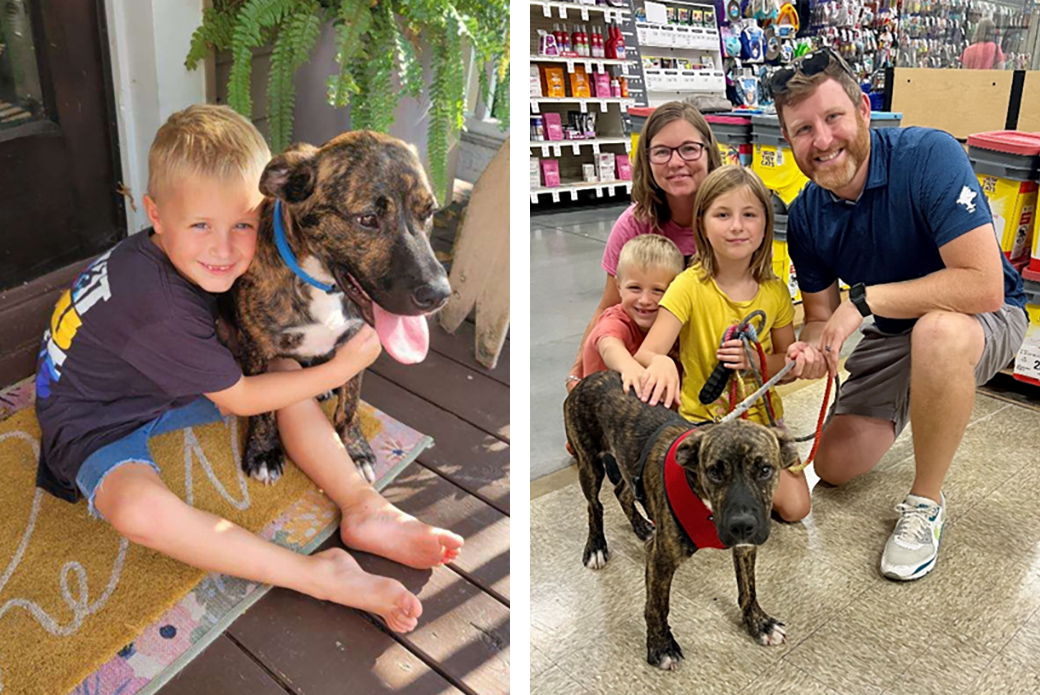 Ben with his new family including Ripken, left, and right, Jolene, Casey and Stu.