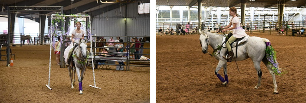 Audra and Violet during their performance.