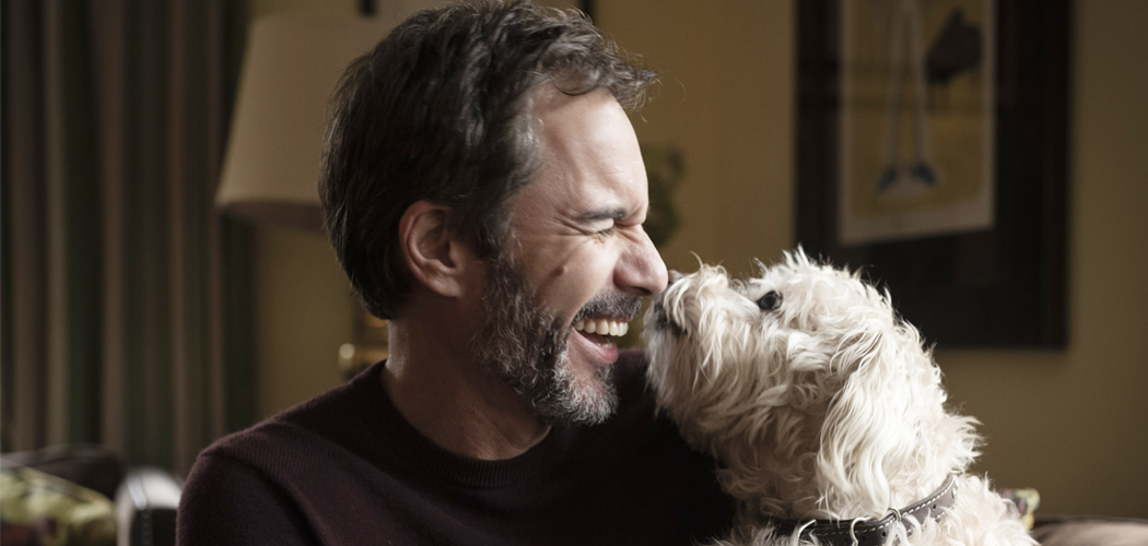 Eric McCormack and his dog Scruffy