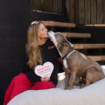 Ariana Madix with her dog, Mya Moon