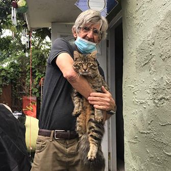 Anthony and his cat