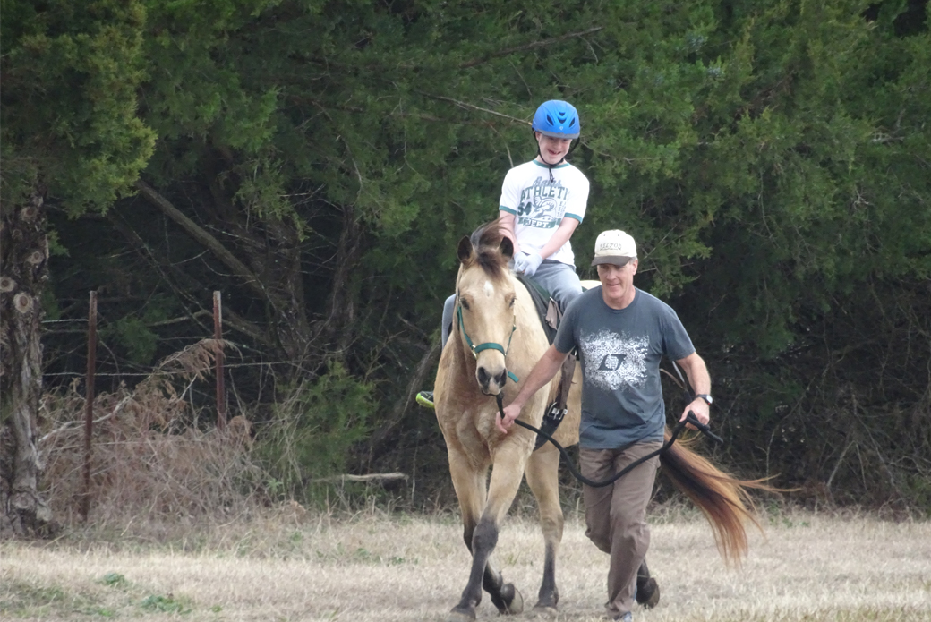 Hayden riding horse